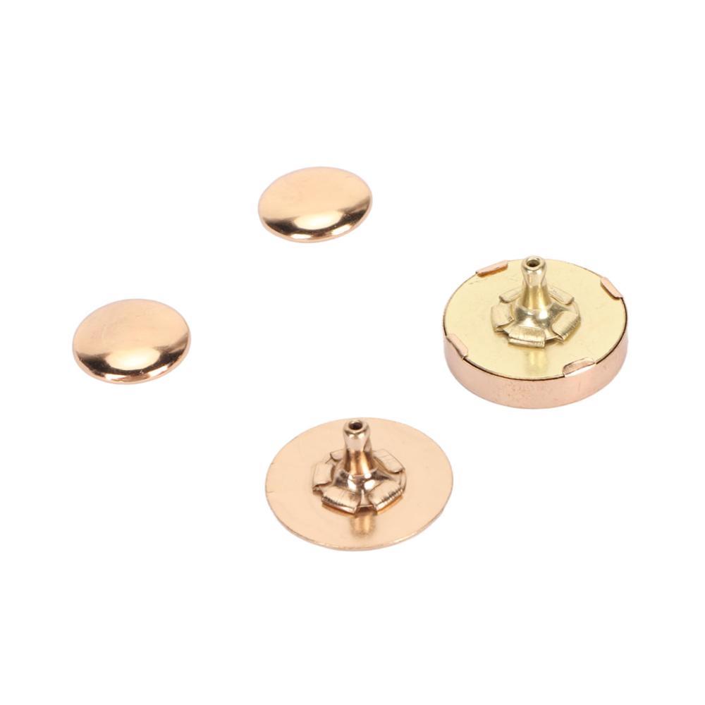 Magnetische Druckknöpfe Set – 50 Stücke in Goldlegierung 18x5mm – Robustes Nähzubehör für DIY-Schuhe und mehr – Einfache Befestigung und langlebige Nutzung