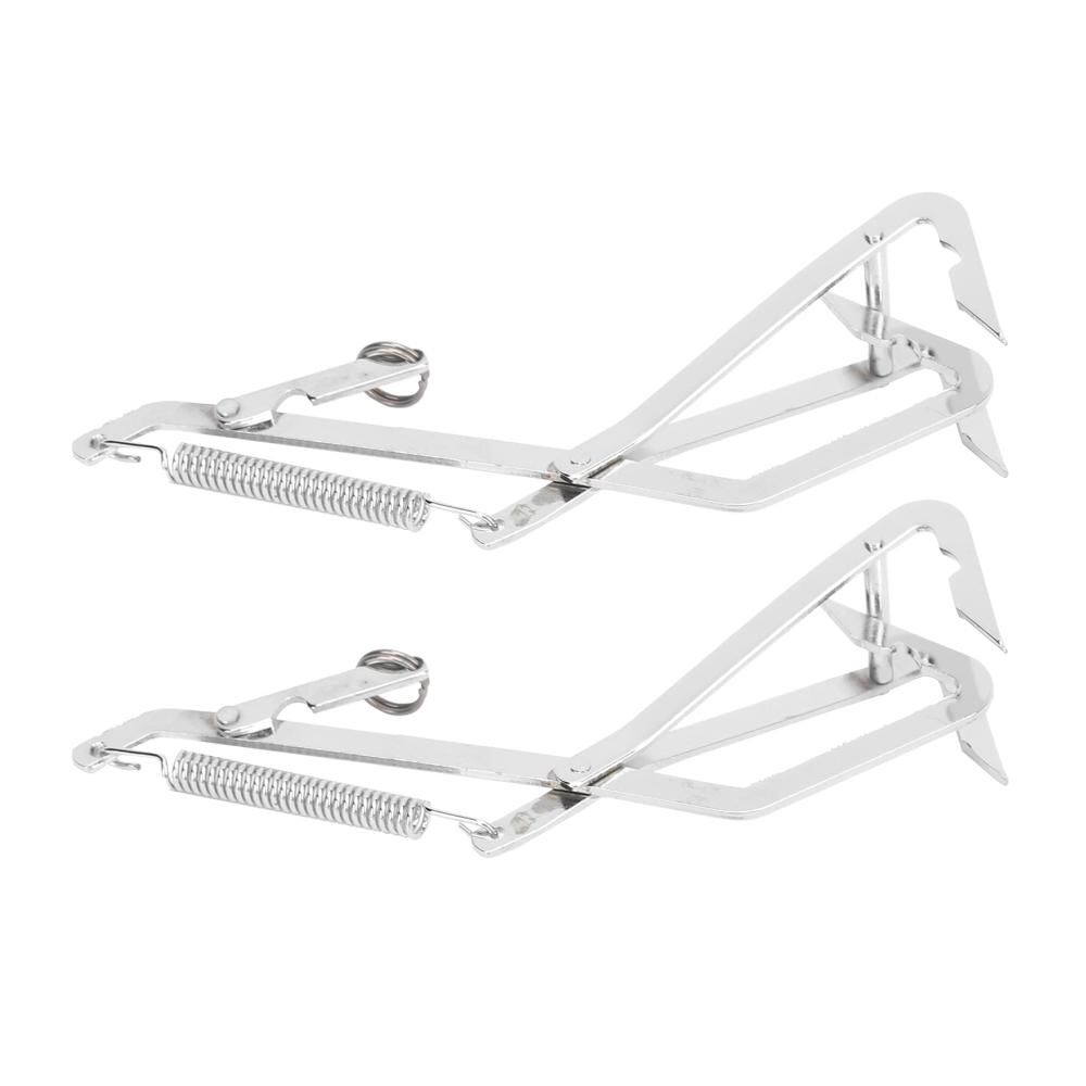 Premium Meeresfrüchtebesteck-Set 2 Edelstahl-Greifer für müheloses Fangen von Krabben Hechten & Raubtieren - Ideale Begleiter für Outdoor-Angeln und kulinar