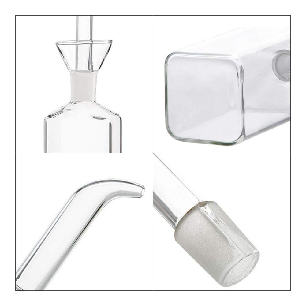 Entdecken Sie die Eleganz Premium Glasflaschen Set - Praktischer Ölspender & Essigdosierer für Küche und Grill - 500ml - Kochen mit Stil - Hochwertige Flaschen für Olivenöl Essig und mehr
