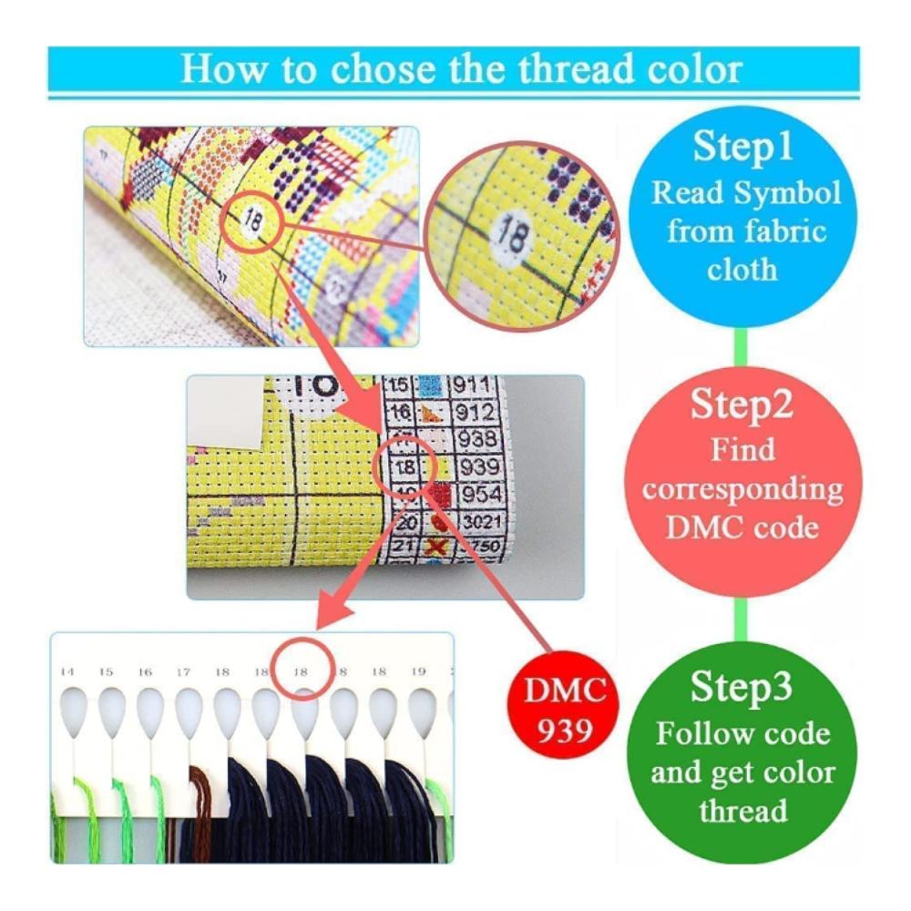 Entdecken Sie kreative Kunst Eiialerm Zählbare Sets Kreuzstich Stickpackungen - Amerikanischer Bison und Kuhmotive für DIY-Enthusiasten! 11CT Sticken Set 40x50cm - Perfekt für erwachsene Anfänger beeindruckende Home Decor-Projekte