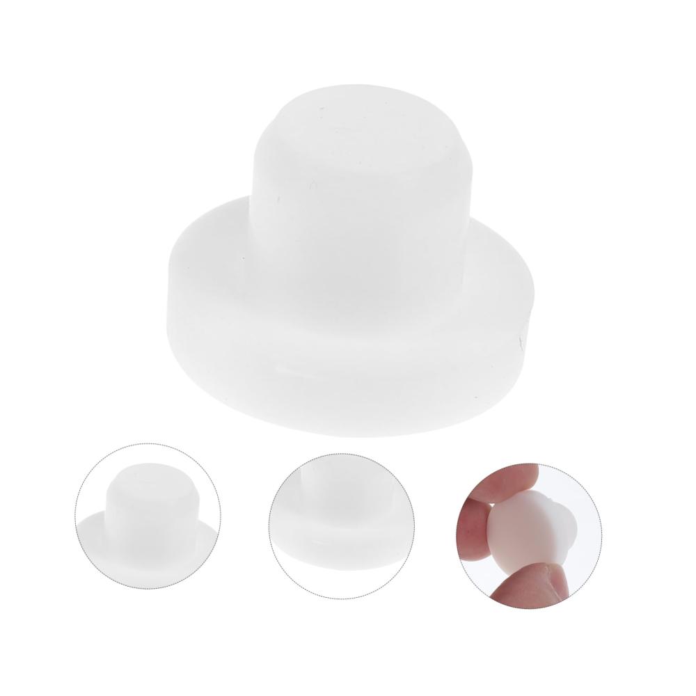 Salz- & PfefferstreuersetsDressing- & Gewürzspender 10-teiliges Silikonstopfen-Set für sicheren Verschluss von Flüssigkeitsbehältern Blumentöpfen & Gewürzflaschen in der Küche - Innovative Accessoires für festen Halt Pfefferstreuung & stilvolles Design in Weiß