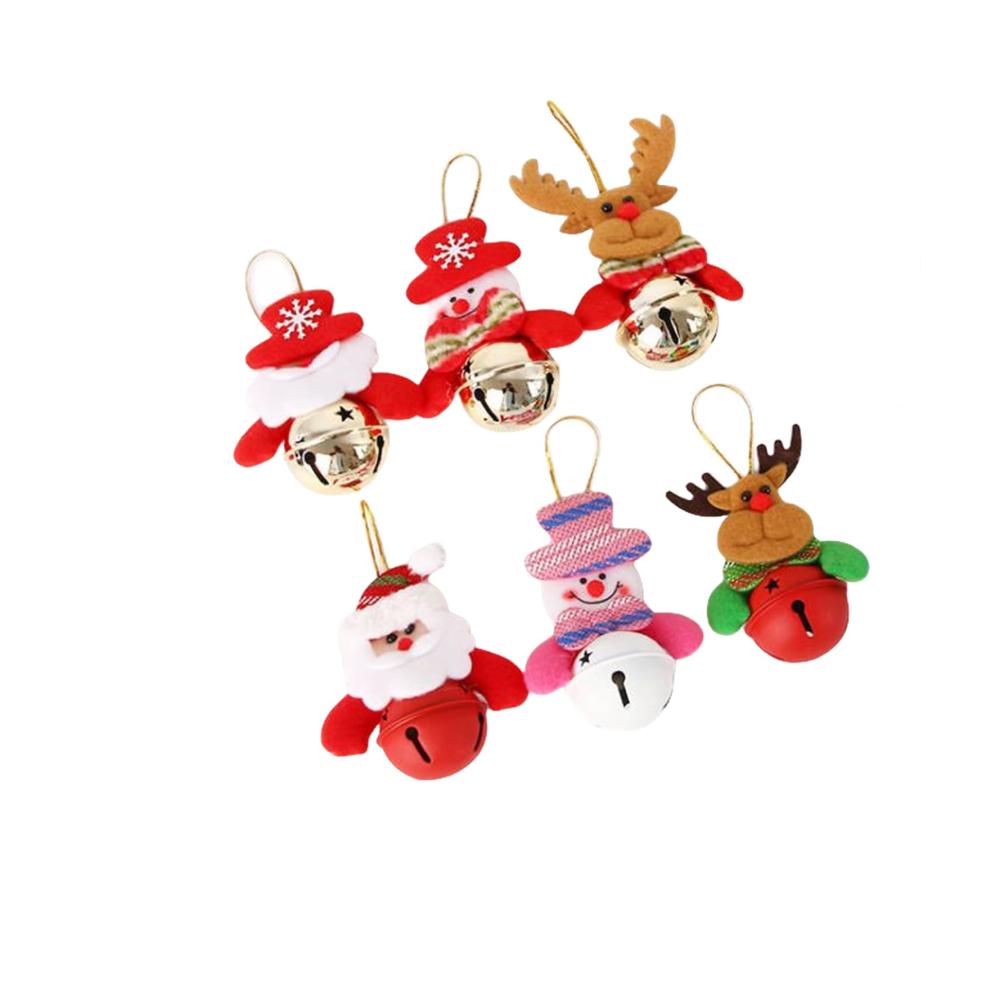Festlicher Christbaumschmuck Glocken-Set 6 Neue Weihnachtsanhänger - Dekorative Weihnachtsglocken für einen zauberhaften Weihnachtsbaum - Traditioneller Weihnachtsschmuck für besinnliche