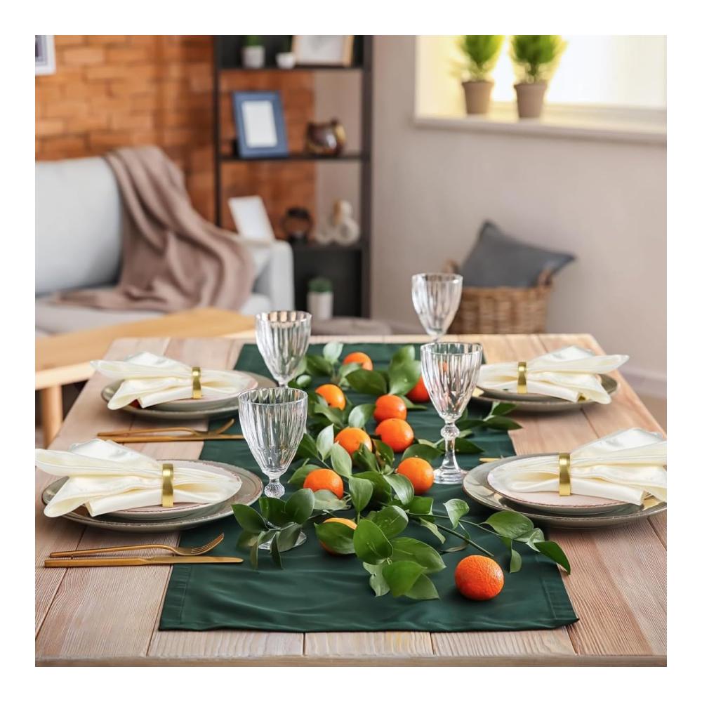 Elegante Metall Serviettenringe 5er Set - Perfekt für Hochzeiten Weihnachten Ostern Valentinstag & Geburtstagsfeiern Goldene Halbrunde Serviettenschnallen für Exquisite