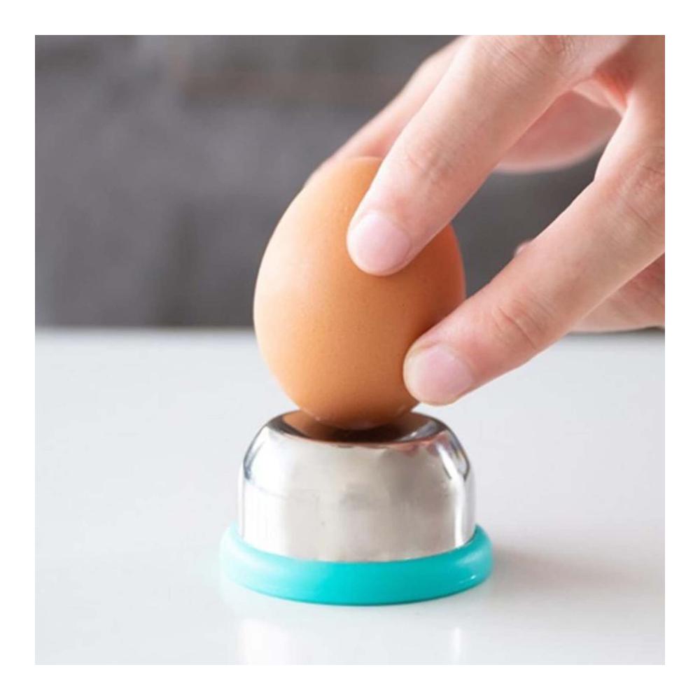 Professioneller Eierschneider und Piercer Set - Eierlochstempel für perfekte Präsentation - Edelstahl Eier-Piercer-Nadel für müheloses Durchdringen - Machen Sie das Öffnen von hart gekochten Eiern zum Kinderspiel! Ideal für