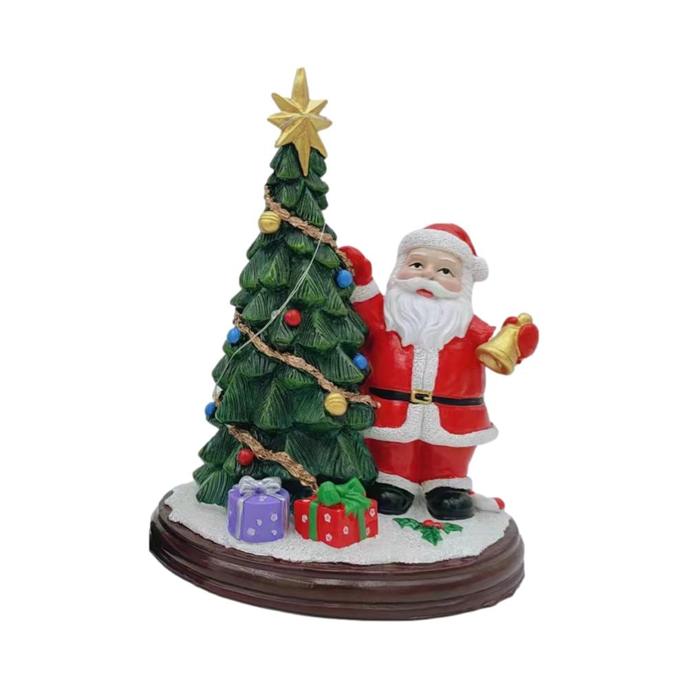 Weihnachtsmannfiguren Dekorative Kunstharz-Zierfiguren für festliche Heimdekoration und Partys