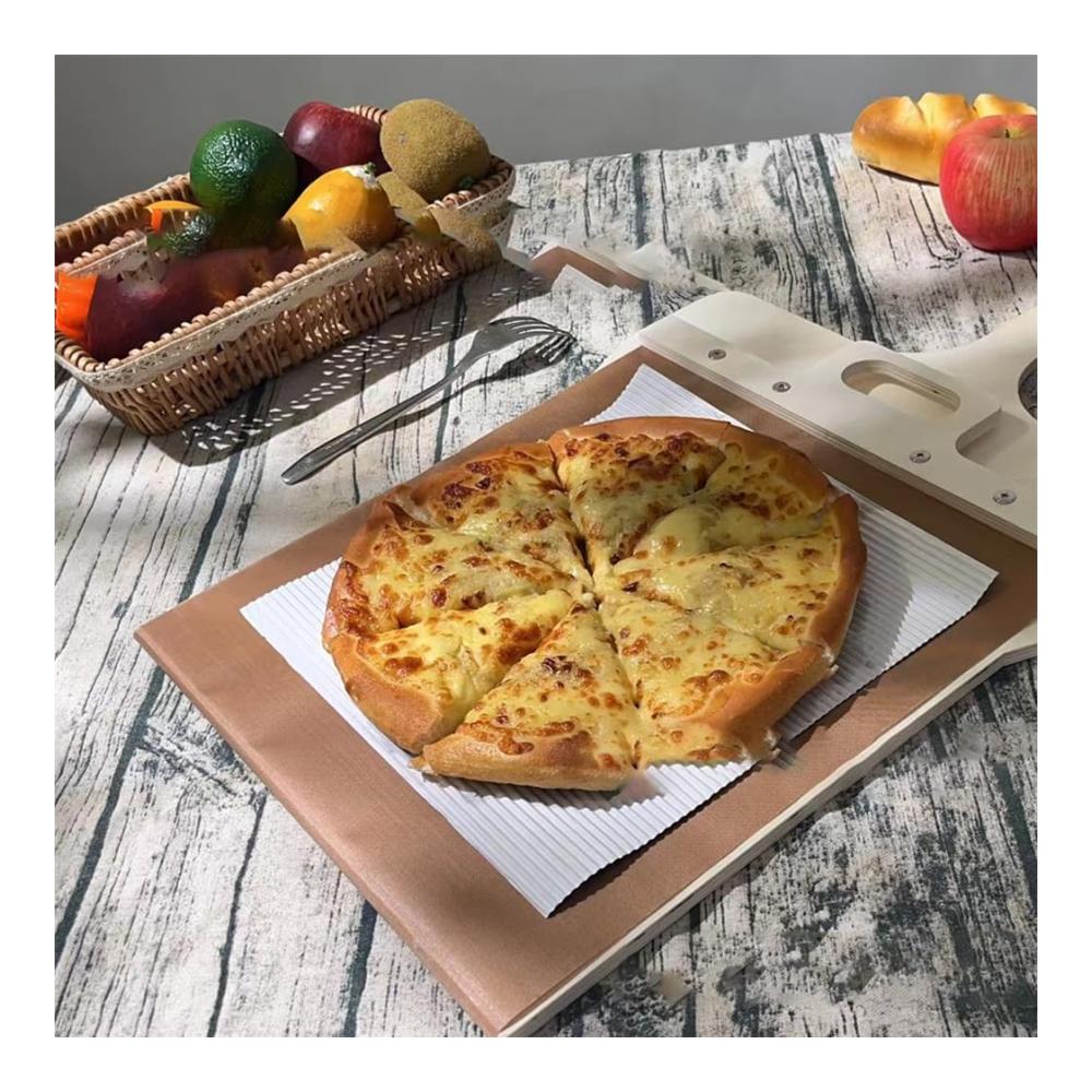 Backformsets Profi Pizza-Schieber & Backbrett-Set - Rutschfester Griff Antihaftbeschichtung - Ideal für hausgemachte Pizzen - Präzises Übertragen mit Slider Board - Backspaß für Bäckereiqualität (S