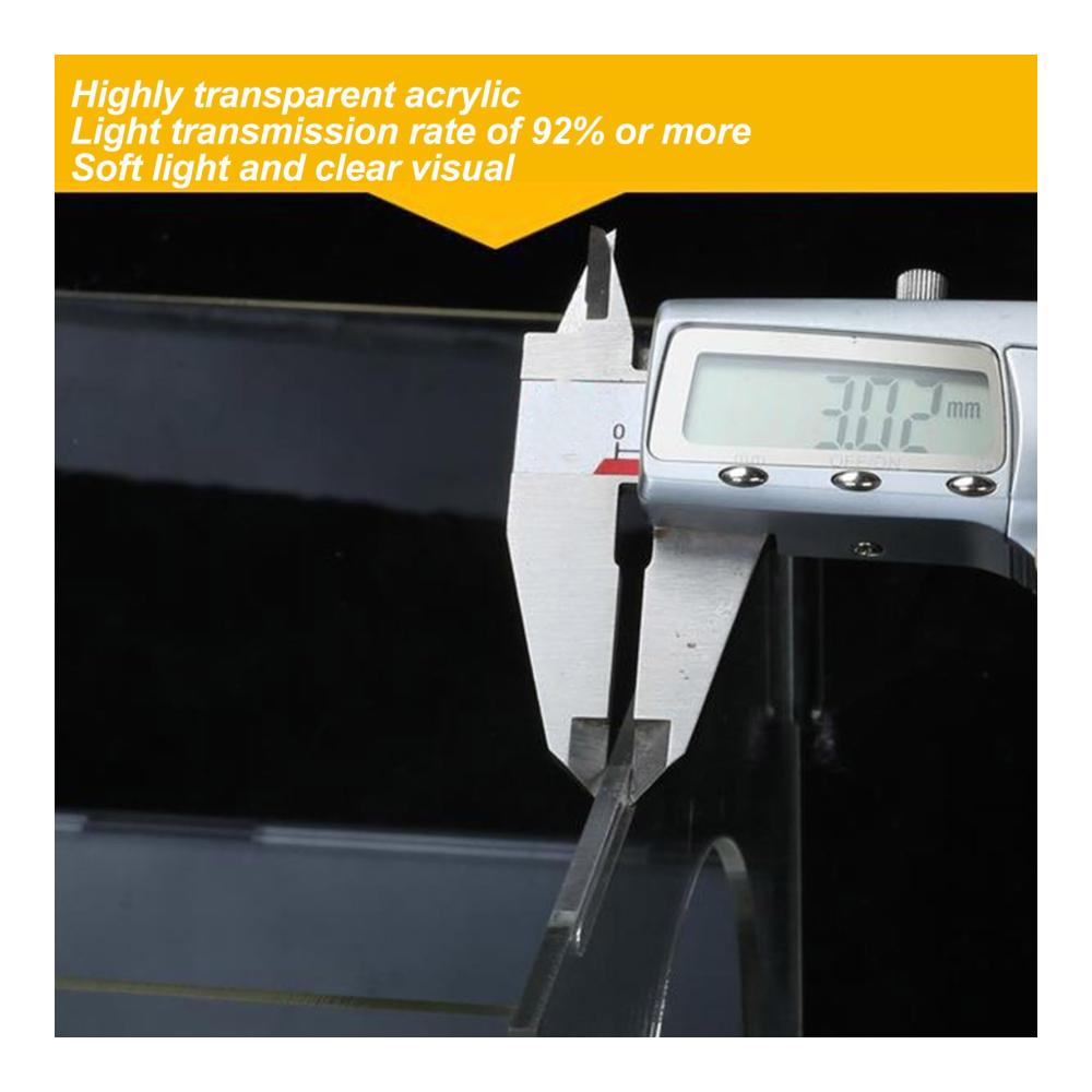 Premium Schrank-Staubschutzbox aus transparentem Acryl | 2 Löcher | Hochwertiger Schutz für Ihre Schleif- und Poliergeräte | Ideal für Gravurarbeiten | 30x20x18