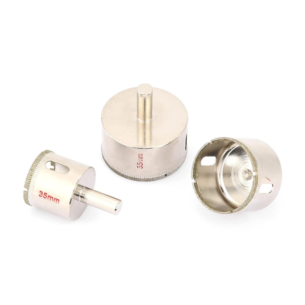 Präzises Tranchiermesser für müheloses Schneiden - Ideal für Porzellan Marmor Glas Granit & Fliesen - Inklusive 35 mm 45 mm 55 mm Lochsägen-Bohrkrone für professionelle Präzision. Entdecken Sie die Perfektion beim Schneiden