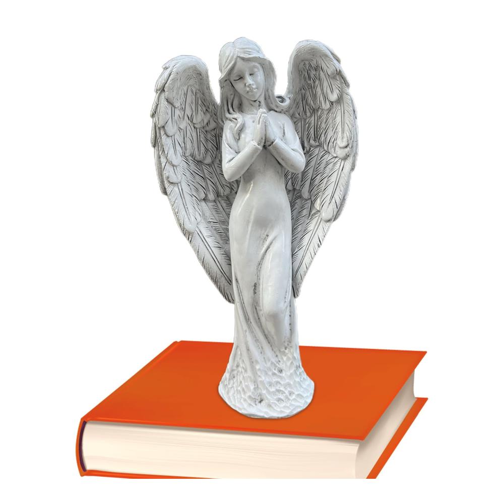 Engelsflügel Figurenstatue | Dekorative Gartenstatue für innen und außen - Göttliches Geschenk für Zuhause Wohnzimmer Garten und mehr! Ideal für Engel-Liebhaber und spirituelle Atmosphäre