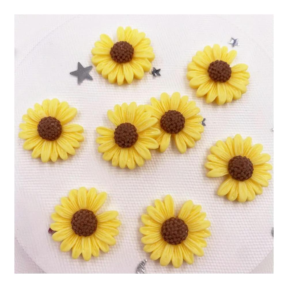 DIY Scrapbook Traum 20 Knöpfe mit Gänseblümchen-Design für einzigartige Handwerkskreationen – Dekorieren Sie Ihre Projekte mit diesen charmanten Cabochon-Steinen