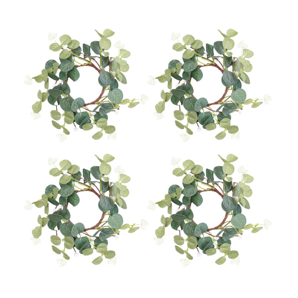 Entdecken Sie die Magie der Festtage mit unseren 4 Stück Weihnachtskerzenringen - Exquisite Kerzenkränze für festliche Tische Bankette und Hochzeiten. Schmücken Sie Ihren Tisch mit Mini-Kränzen und setzen Sie mit unseren Weihnachtskerzen das perfekte Herzstück. Grüne Dekorationen für ein unvergessliches Festivalerlebnis