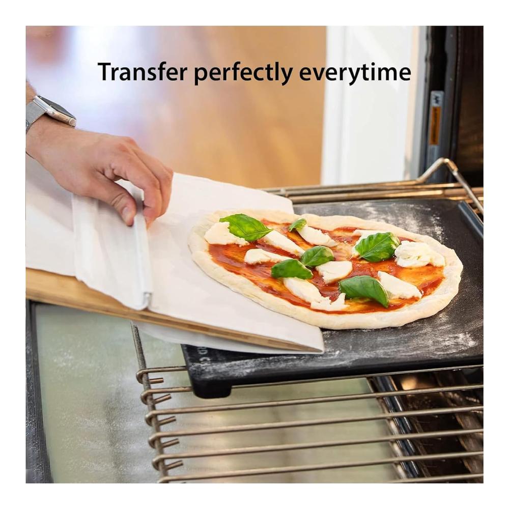 Pizzawender mit Komfortgriff | Hochwertige Pizzaform für perfekte Übertragung | Ideales Zubehör für Backöfen | Pizzaschieber aus robustem Material