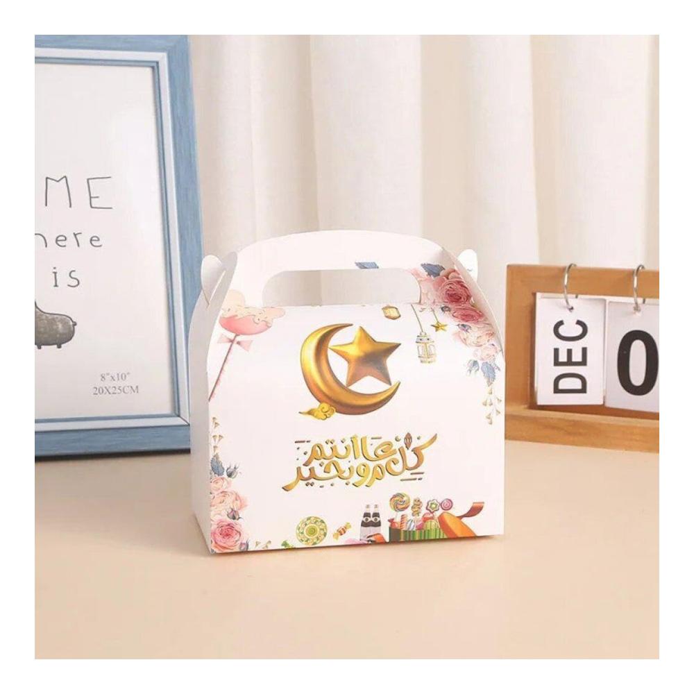 Eid Mubarak 20er Set Kuchenbehälter für Ramadan Party - Cookie Boxen für Muslimische Festlichkeiten - Geschenkverpackung für Eid Al-Fitr und