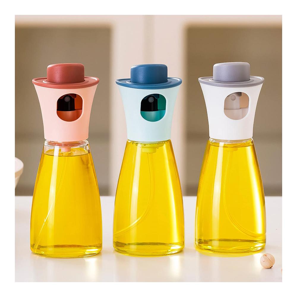 Ausgießer für die Flasche - Sprühflasche Ölsprüher Sodaglas 180ml - Nachfüllbarer Ölsprüher für Küche - Auslaufsicherer Spender für Salat Kochen Backen BBQ - Praktisches Küchenzubehör