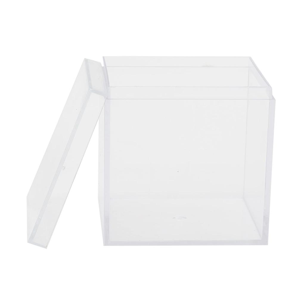 6er-Pack Transparente Acrylboxen Praktische Aufbewahrungslösung für Süßigkeiten Party- und Gastgeschenke. Dekorative Wohnaccessoires & Deko-Kisten mit separaten Deckeln