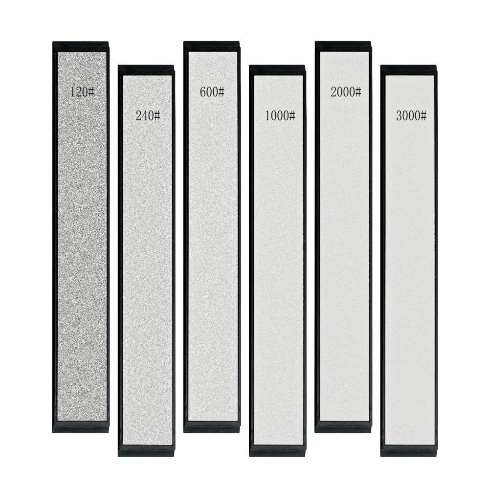 Entfesseln Sie die Schärfe Manueller Messerschärfer mit 6-teiligem Diamant Schleifstein Set – Perfekt für Kochmesser! Inklusive 120 bis 3000 Körnungen mit rutschfester Basis für präzises fest abgewinkeltes Schärfen wie ein Profi. Erwecken Sie Ihre Messer zum