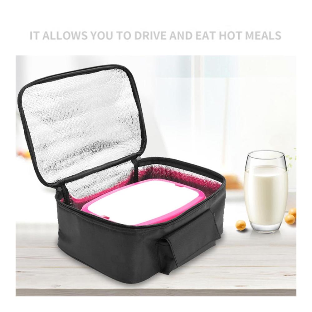 Elektrische Lunchbox für unterwegs | Tragbarer Speisenwärmer für Auto & Camping | Lebensmitteltransporter mit Slow Cooker Funktion
