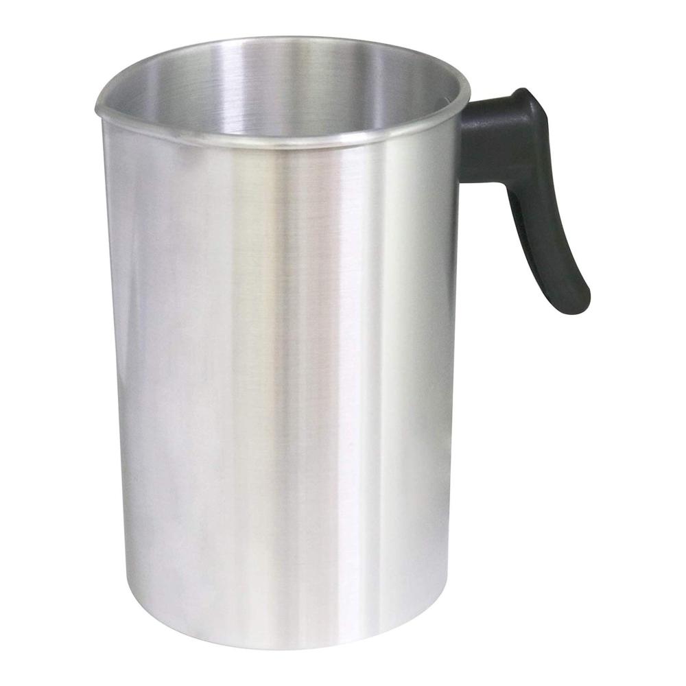 Kerzenherstellung Set NRANSON Gießtopf & Krug Kit - 4 Pfund Aluminiumschmelztopf mit wärmebeständigem Griff für müheloses Wachs schmelzen. Ideales Zubehör für perfekte Kerzen zu Hause