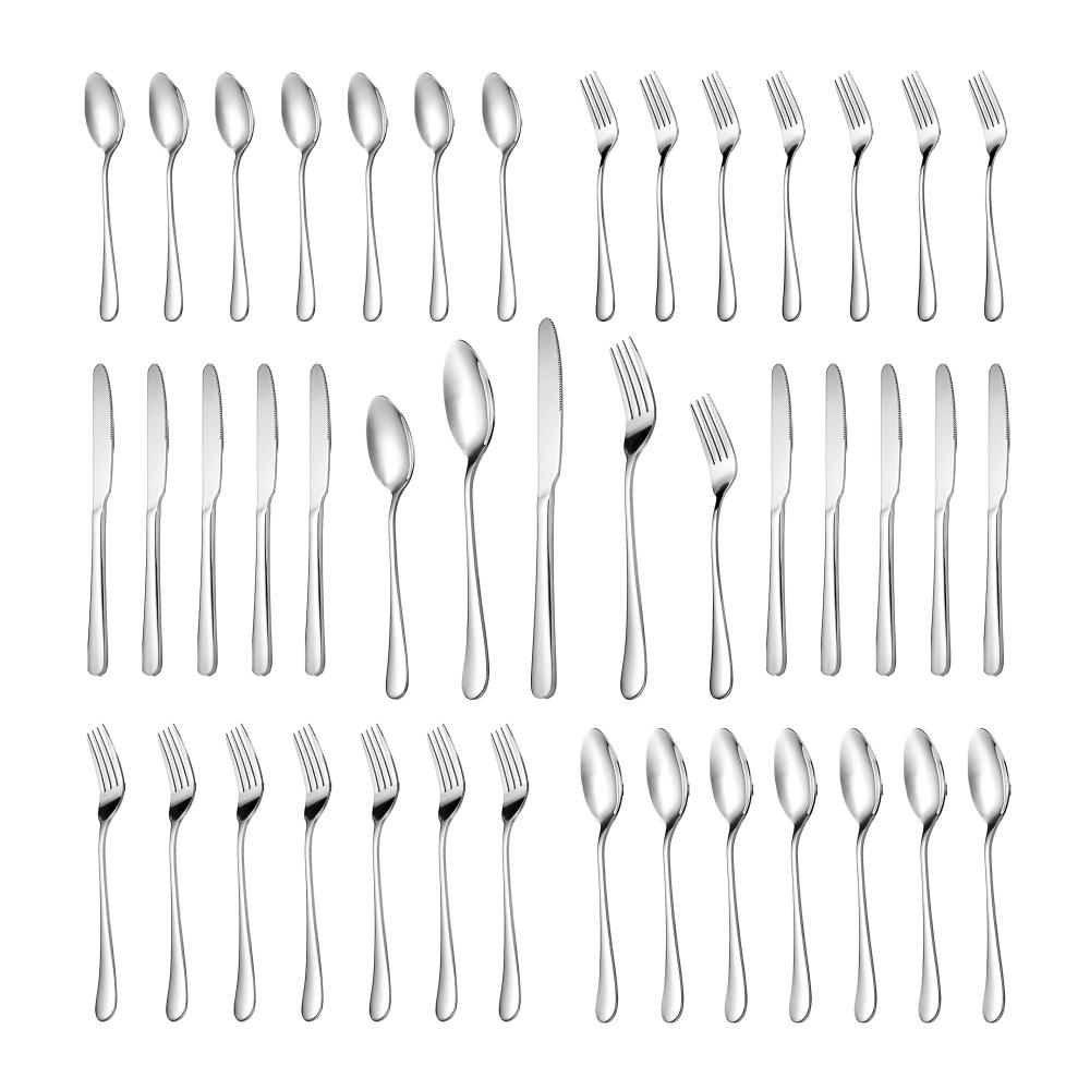 Exklusives Besteckset 30-teiliges Premium-Edelstahl-Besteck für 6 Personen | Hochglanzpoliert & Langlebig | Spülmaschinenfestes Küchen-Essgeschirr-Set mit Gabeln Messern und Löffeln