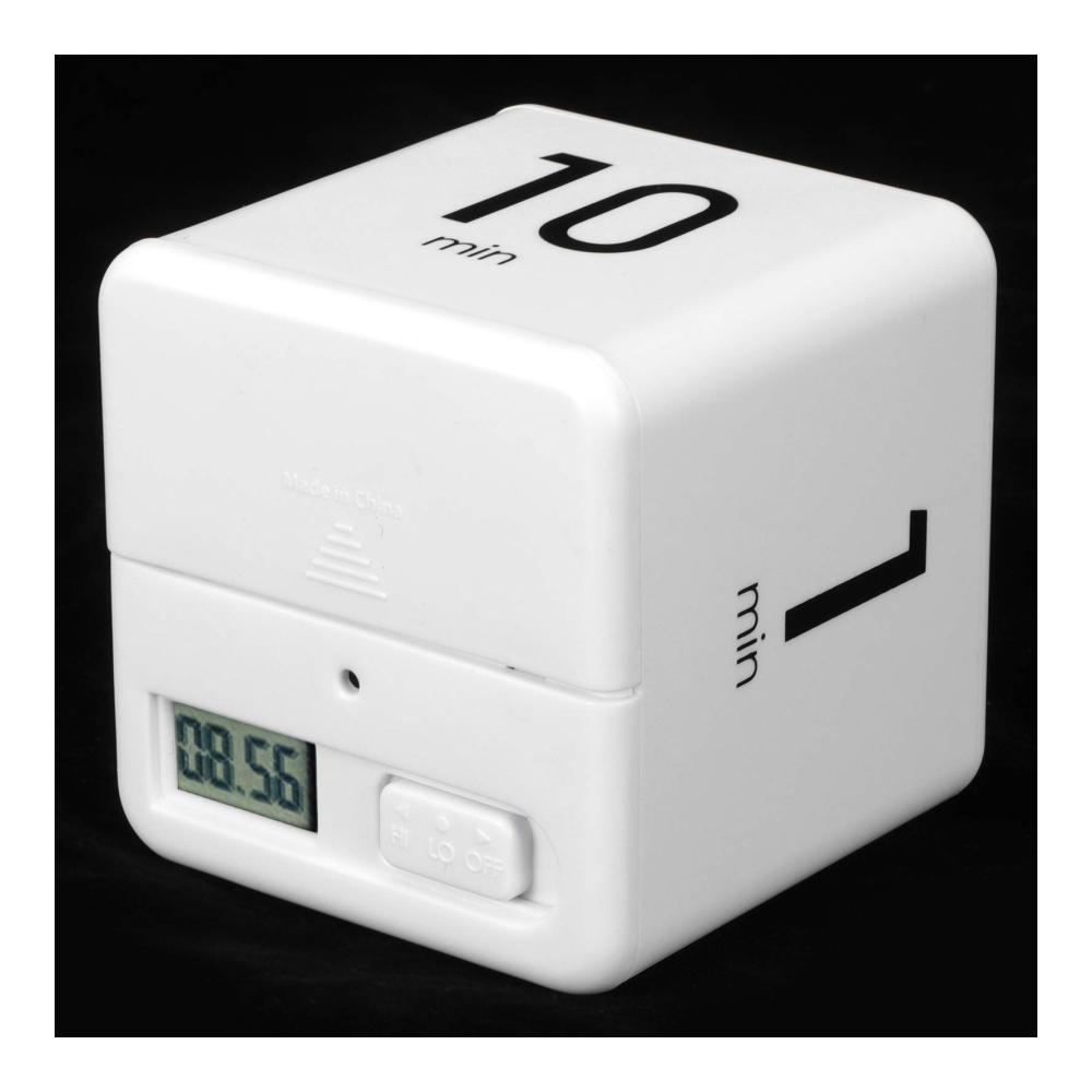 Eieruhren Cube Timer mit Schwerkraftsensor - Perfekt für Zeitmanagement beim Training und Spielen - Anzeige für 1 3 5 10 & 15 20 30 60 Minuten - Multifunktionale Digitalu