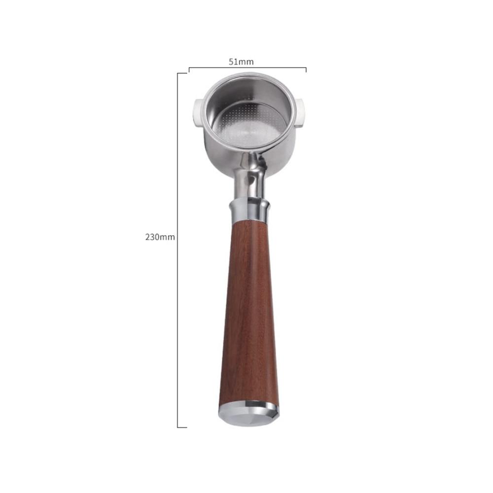 Mehrwegfilter für Espresso-Maschinen Eco310 Ecp35.31 EC680 - Hochwertiger 51MM Bodenloser Kaffee-Filterkorb - Nachhaltiges Kaffeezubehör Typ-A für aromatischen Genuss und Umweltbewusst