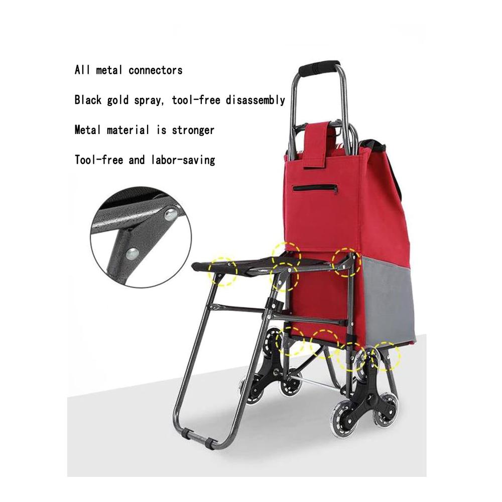 Bequemer Kaufuemer leslesuleletyy EEinkaufaufstfstrolleyrolley fürternfür Sen Seniorenen Treepppenkeytfürnäleicht Menschen!mit Klapper Terfley mit Pull Bll-Stangangensgensitznsitzsitz idealz ideal füral für Treür Treppeneppen unden und Lebensund Lebensmit Lebensmittelebensmitteleinkmitteleinkätteleinkäufeeleinkäufe.einkäufe