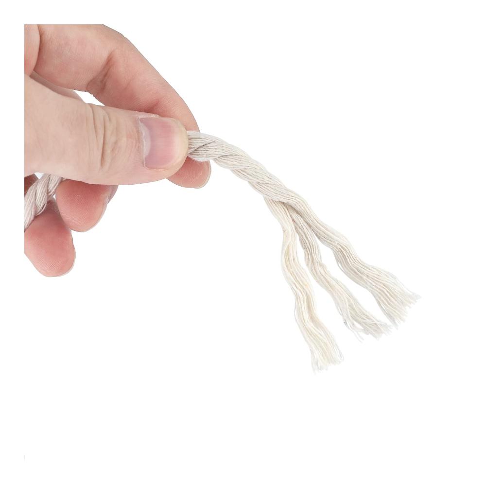 Entdecken Sie Kreativität mit Makramee 6mm Baumwollschnur 30M - Vielseitige Geflochtene Kordel für Handwerk Gartenarbeit Verpackung & Dekoration - Weißes Baumwollseil für Perfekte Ergebnisse