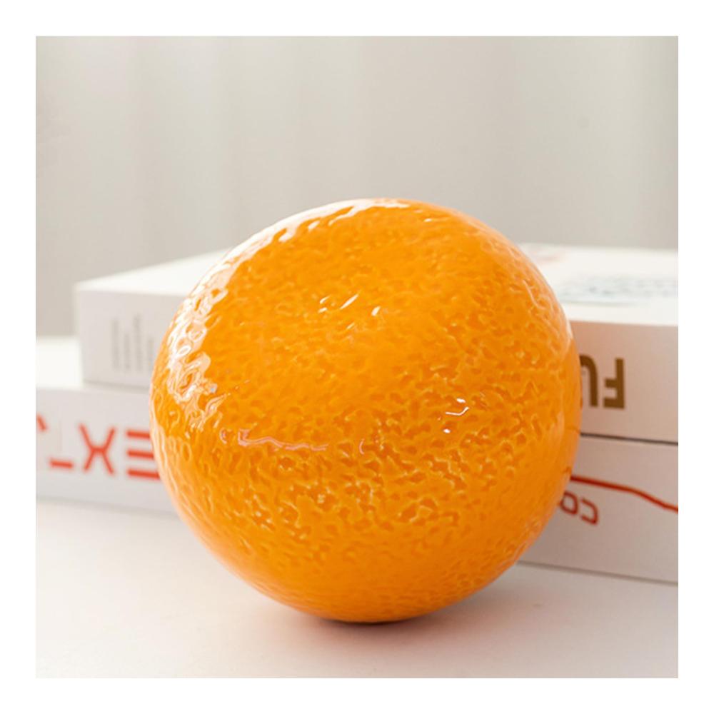 Dekorative Mini-Orangen-Vase - Lebensechte Keramik-Simulations-Obstvase für Blumen und Pflanzen - Niedliches Vasen-Design - Perfekt für Sukkulenten - Obst-Stil Dekoration - 10x8 4 cm