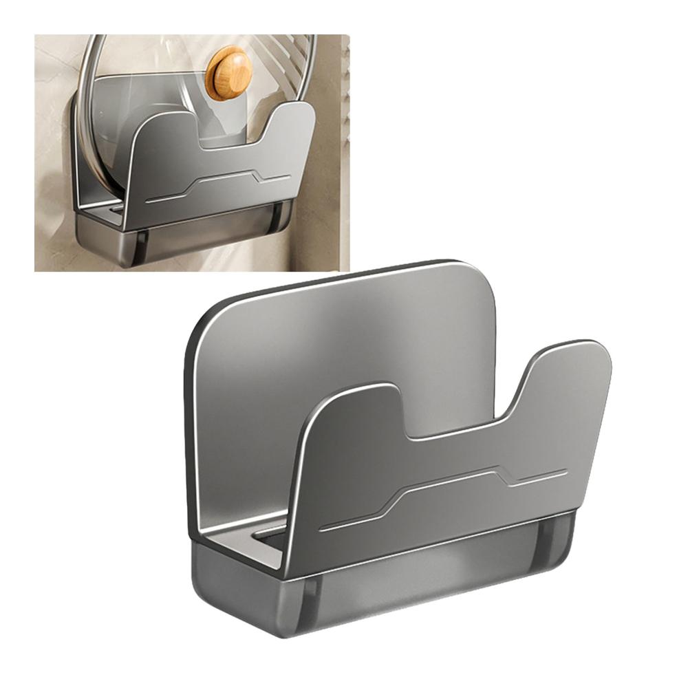 Organisatorisches Aluminiumregal für Küchentöpfe | Platzsparendes Deckel-Aufbewahrungsregal mit Abtropfschale | Leicht zu Reinigen | Schneidebretthalter | Küchenhelfer für Zuhause