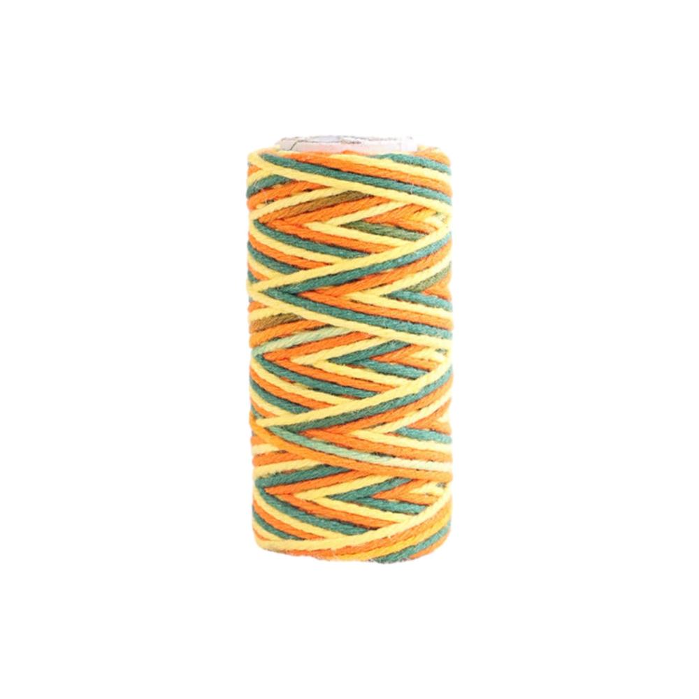 Kreative Näharbeiten beginnen hier! Bunte Baumwollschnur 1mm x 23 Yards für Wandteppiche Weihnachtsgeschenke & Hochzeitsdekorationen - Perfekt für Ihre handgefertigten Projekte