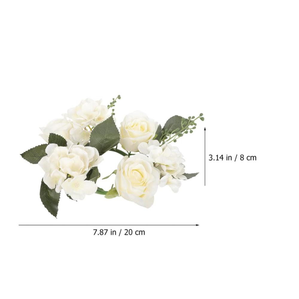 Entdecken Sie die Eleganz 2er Set Kerzengirlande Stumpenkerzenhalter - Osterdeko mit stilvollem Kerzenkranz Osterrosen-kerzenring Säulenkerzenringe. Perfekt für festliche Tische Blumenmittelstücke & hauchzartes Weißes Stoff-Design im Haushalt. Schaffen Sie eine zauberhafte Atmosphäre