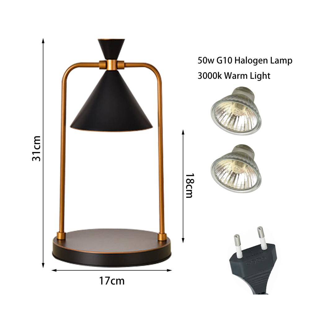 Erleben Sie wohltuende Düfte Elektrische Duftlampe mit Timer & Dimmer - Vintage Kerzenwärmer für gemütliches Ambiente & Entspannung zu Hause - Perfektes Geschenk für
