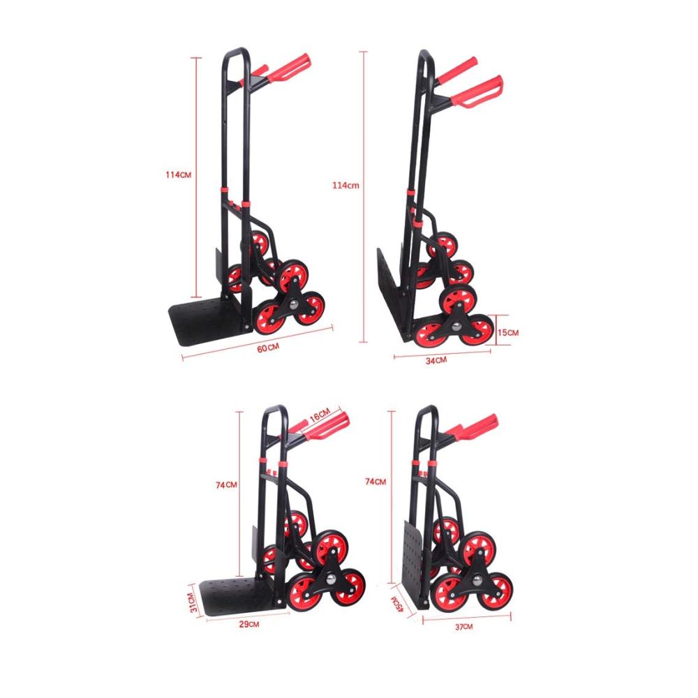 Einkaufstrolley Creative Folding Trolley für bequemen Einkauf & Transport | Klappbarer Warentransporter für Zuhause & Büro | Leichtes Lasten ziehen & schieben | Robuster Umzugswagen (Far