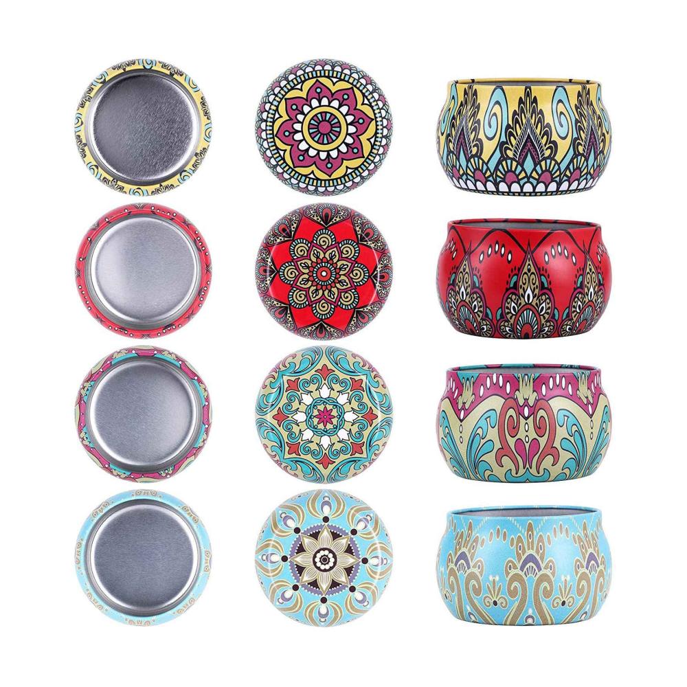 Entzückende 20-teilige Kerzendosen-Sets & Zubehör Metallbehälter 125ml mit Deckel für DIY-Kerzenherstellung & Handwer