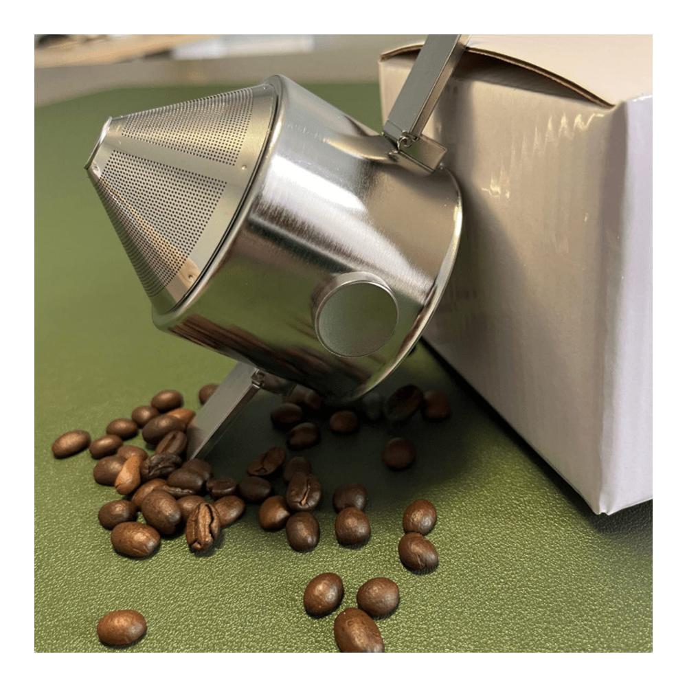Premium Filterkaffeemaschine aus Edelstahl | Wiederverwendbarer Kegel-Kaffeetropfer für Zuhause & Büro | Tragbare Übergießkaffeemaschine für perfekten Kaffee