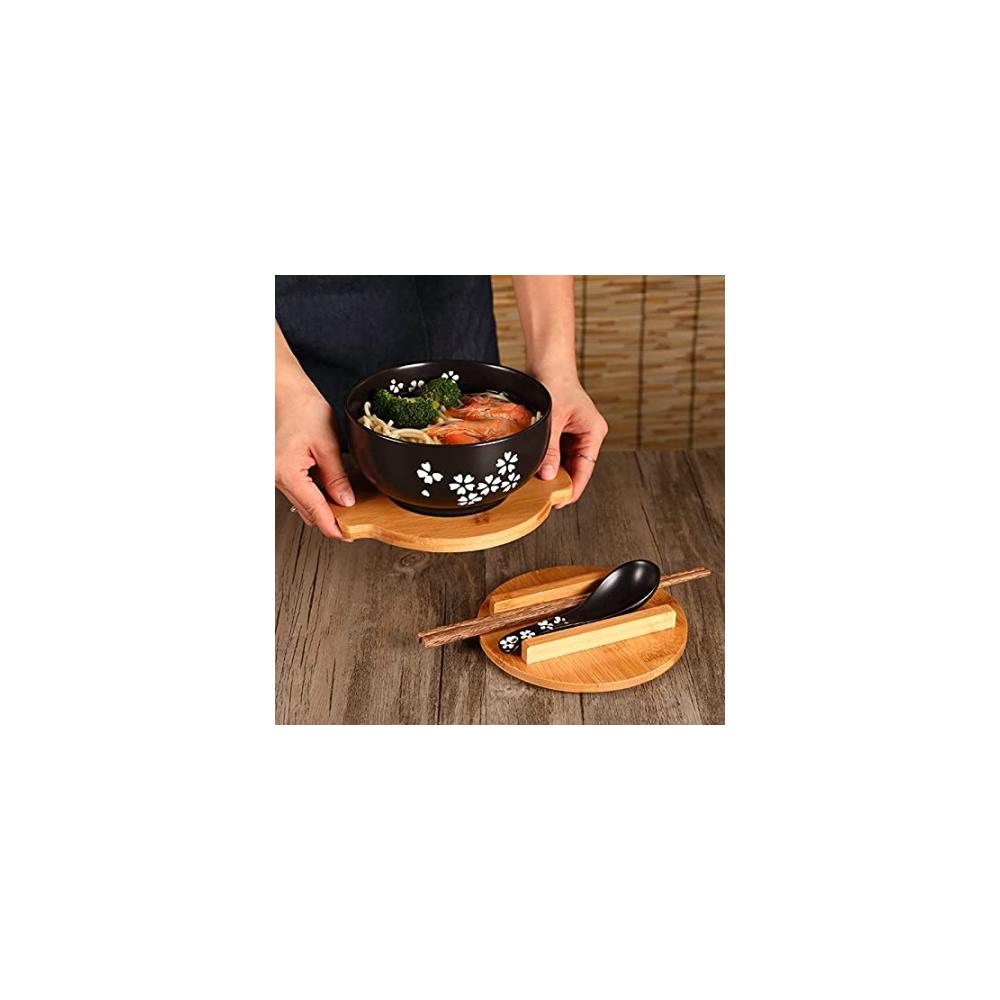 Erleben Sie kulinarische Freude mit unseren exquisiten Salatschüsseln – Japanische Ramen & Reisschüsseln aus handgezeichneter Keramik. Retro-Design für einzigartiges Geschirr. 6