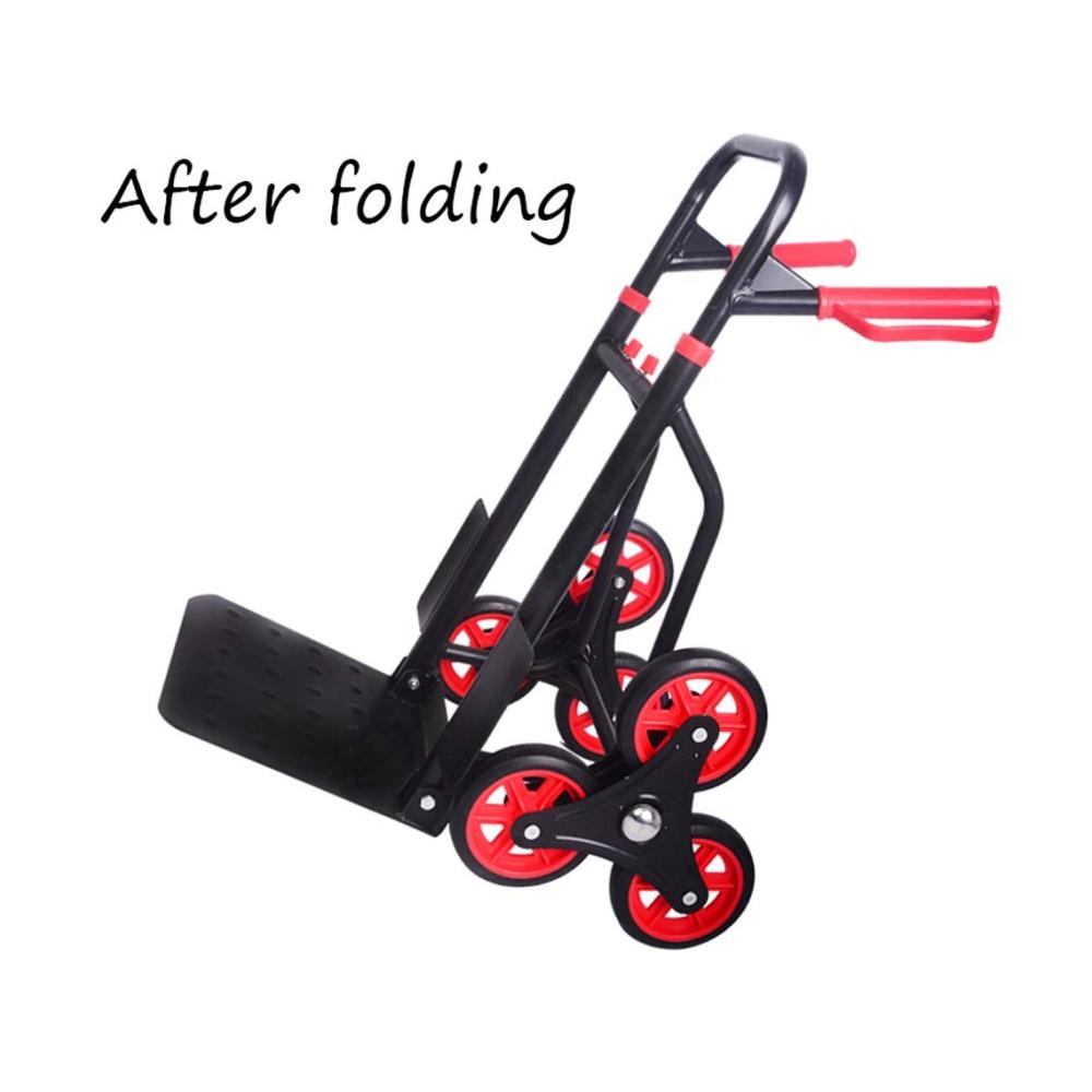 Einkaufstrolley Creative Folding Trolley für bequemen Einkauf & Transport | Klappbarer Warentransporter für Zuhause & Büro | Leichtes Lasten ziehen & schieben | Robuster Umzugswagen (Far