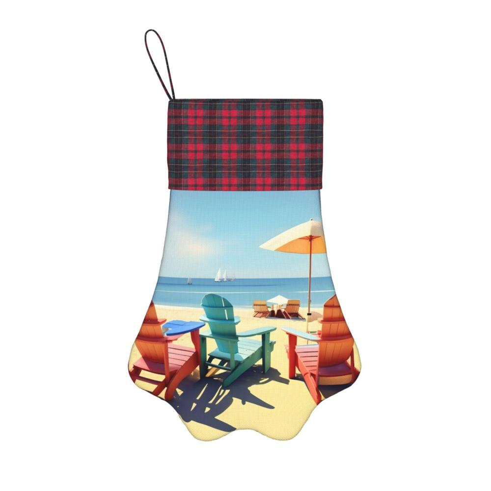 Strandkörbe und Landschaft