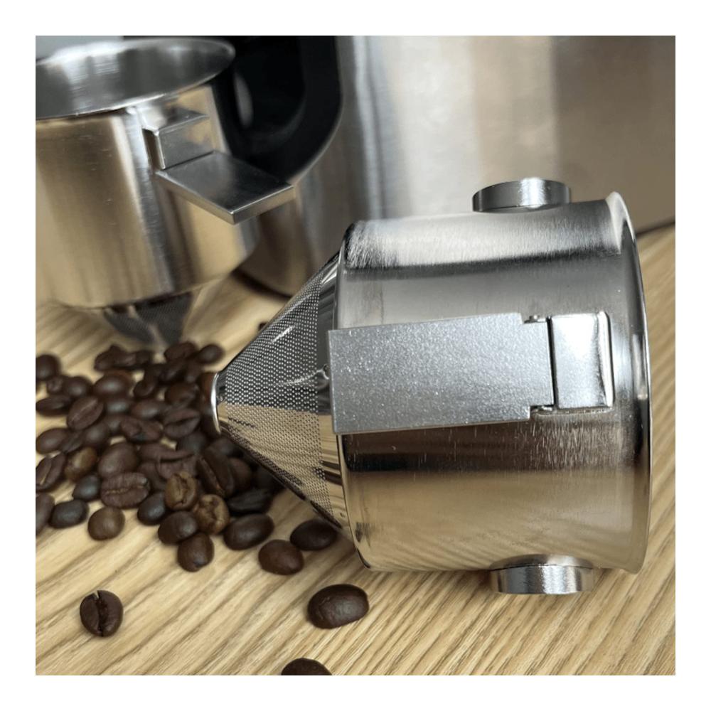 Premium Filterkaffeemaschine aus Edelstahl | Wiederverwendbarer Kegel-Kaffeetropfer für Zuhause & Büro | Tragbare Übergießkaffeemaschine für perfekten Kaffee