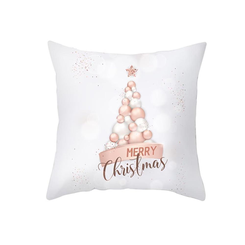 2er Set Weihnachtskissenbezüge 45x45cm Festliche Deko Kissenhüllen mit Wintermotiven Samtige Zierkissenhüllen für Weihnachtsdeko Sofa Bett Hochwertige Xmas Wohnaccessoires