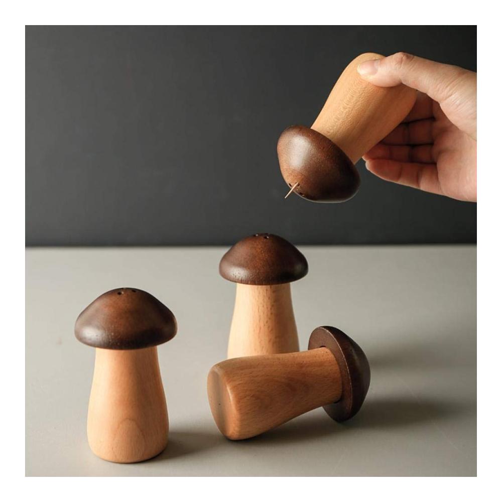 Verleihen Sie Ihrem Cocktail-Erlebnis Glanz mit unserem exquisiten Holz-Zahnstocher-Spender! Stilvoller Zahnstocher-Storage-Box-Behälter in Shiitake-Form – Dekorativ und funktional für jeden Anlass. Entdecken Sie die Eleganz der Zahnstocher-Organizer-Tools