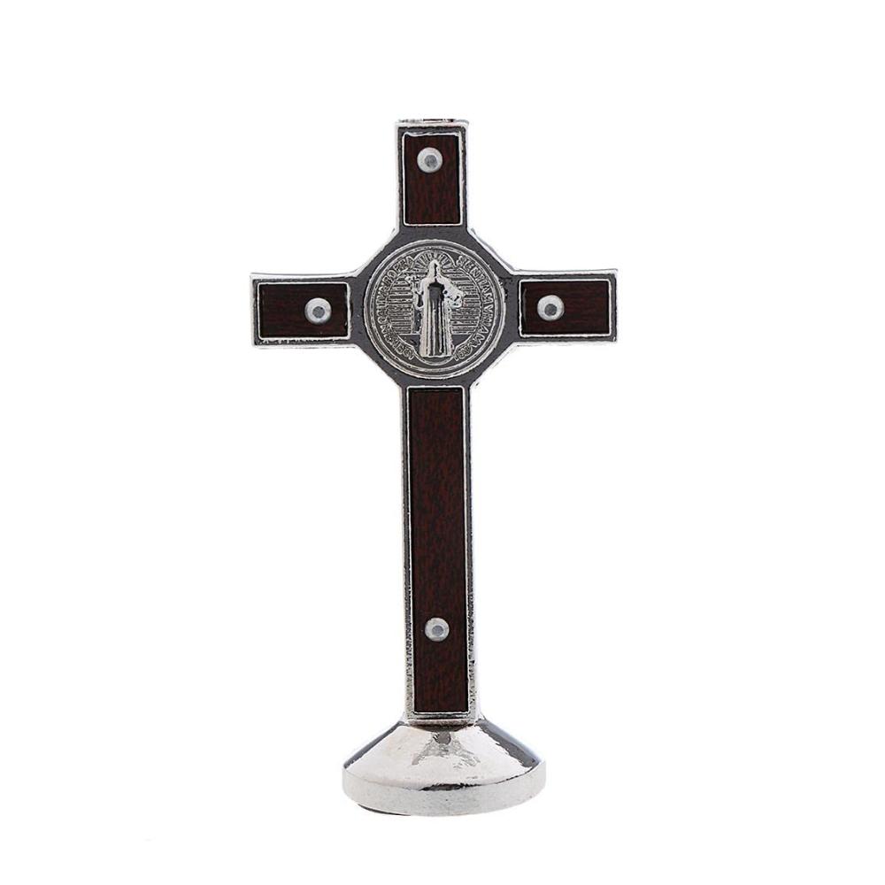 Göttliche Verbindung Set mit 2 Kruzifix Jesus Christus Statuen | Katholisches Autokapellen Ornament Zubehör | Inspirierende Symbole für Ihr Zuhause
