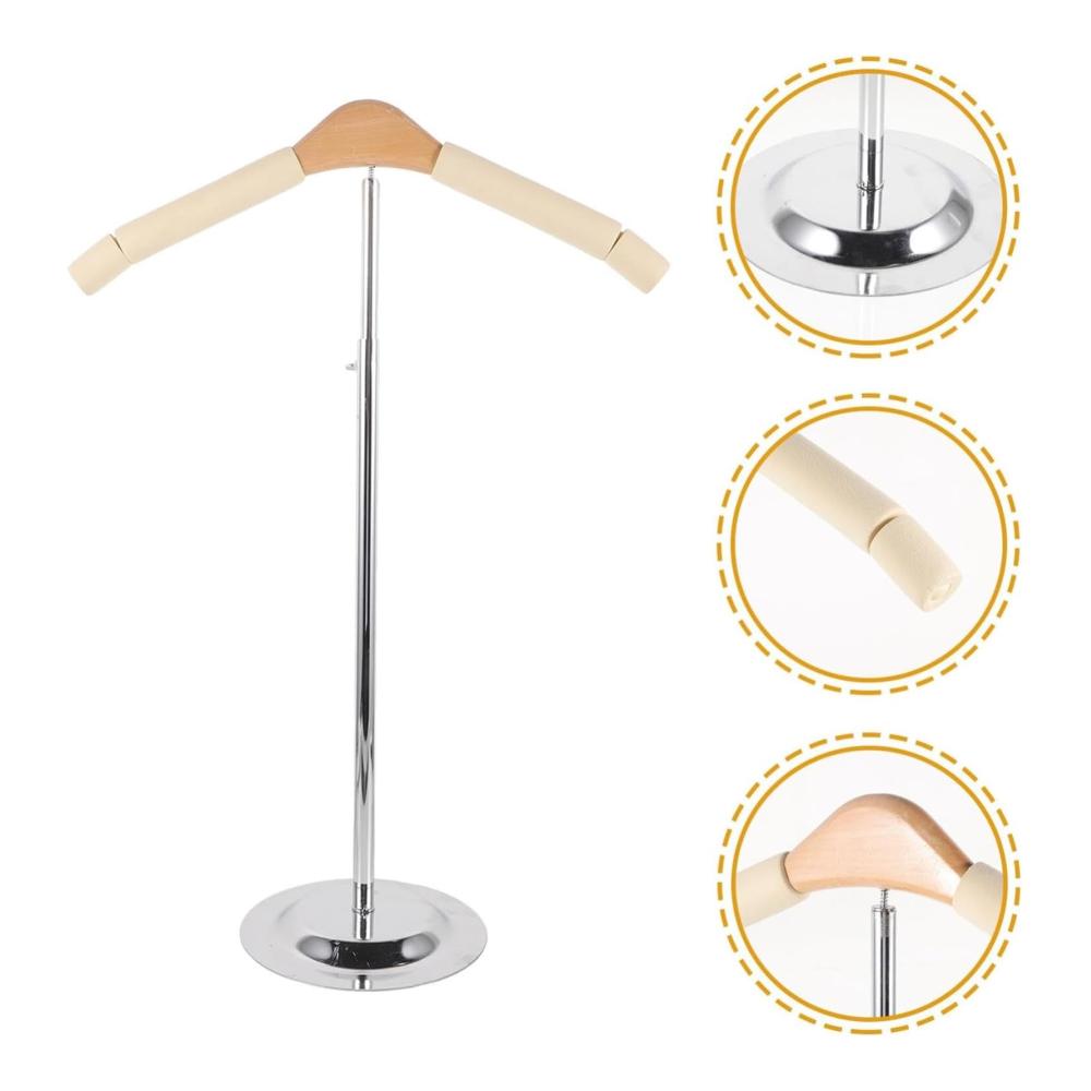 Hochwertiges Trockengestell für T-Shirts | Flexibles Schulterdesign | Metallkleiderbügelregal für optimales Hemd-Display