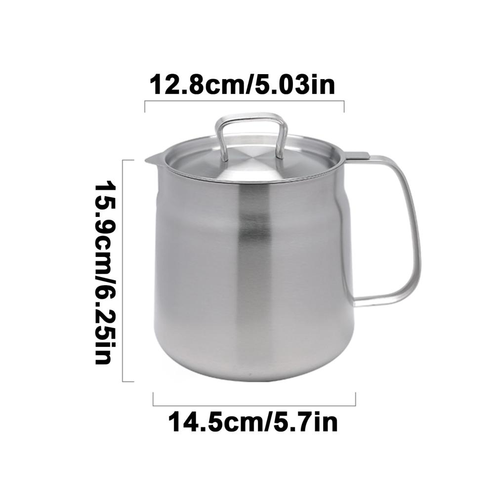 Entdecken Sie den Dixii Ölsprüher Edelstahl-Brattopf mit Staubschutz & Ausgussdüse - Perfekter Fetthalter und Ölfilter für Frittieröl Speckfett Kokosöl und mehr! Genießen Sie müheloses Kochen mit diesem hochwertigen Ölspender