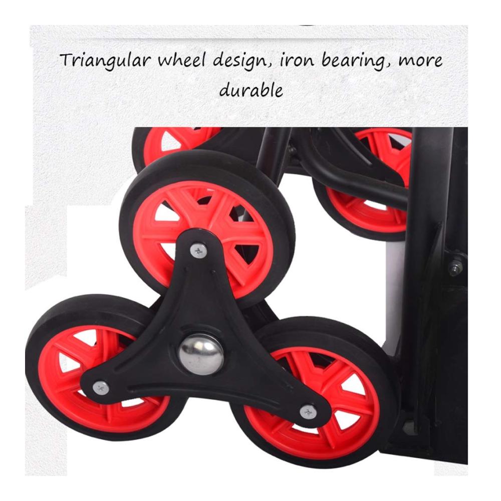 Einkaufstrolley Creative Folding Trolley für bequemen Einkauf & Transport | Klappbarer Warentransporter für Zuhause & Büro | Leichtes Lasten ziehen & schieben | Robuster Umzugswagen (Far