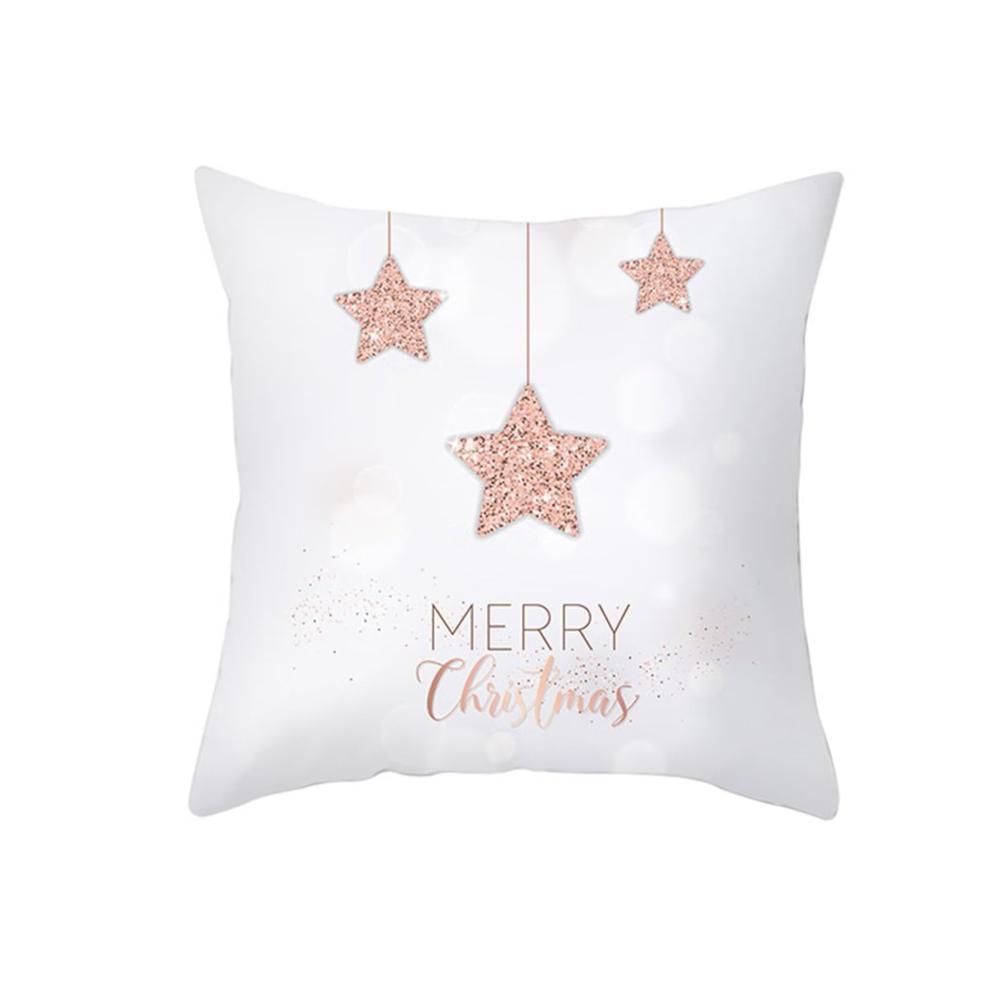 2er Set Weihnachtskissenbezüge 45x45cm Festliche Deko Kissenhüllen mit Wintermotiven Samtige Zierkissenhüllen für Weihnachtsdeko Sofa Bett Hochwertige Xmas Wohnaccessoires