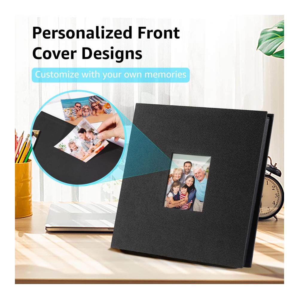 Stilvolles DazSpirit Einsteckalbum für das Bücherregal Platz für 600 Fotos (10x15 cm) Leineneinband 120 Seiten - Ideales Fotobuch für Familie Hochzeit Reisen &