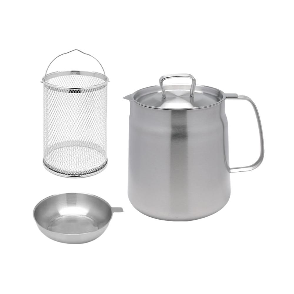 Entdecken Sie den Dixii Ölsprüher Edelstahl-Brattopf mit Staubschutz & Ausgussdüse - Perfekter Fetthalter und Ölfilter für Frittieröl Speckfett Kokosöl und mehr! Genießen Sie müheloses Kochen mit diesem hochwertigen Ölspender